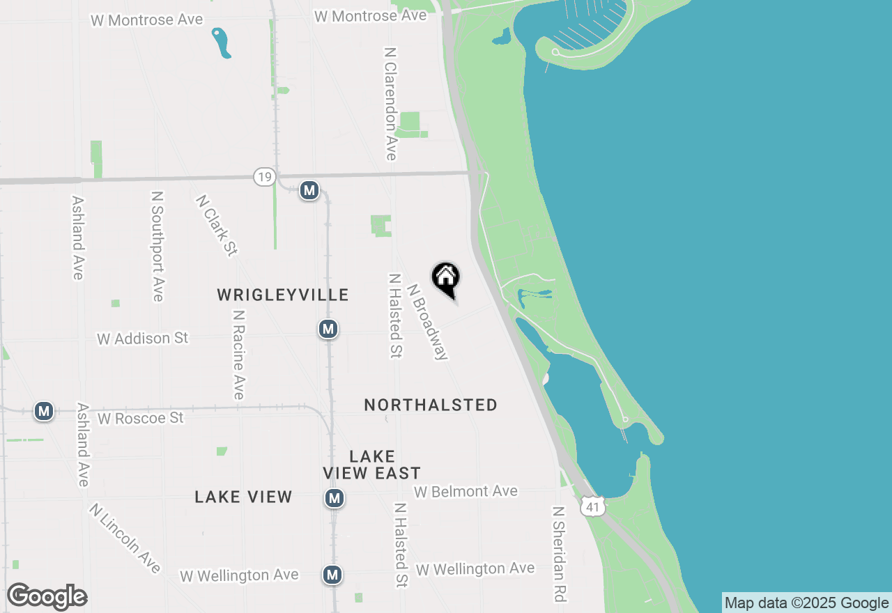 Map of 611 W Patterson Avenue #512, Chicago, IL 60613