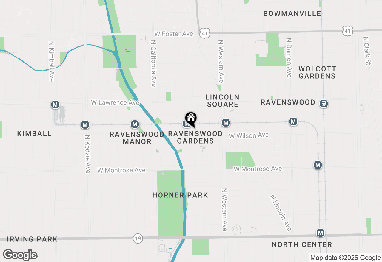 Map of 4621 N Rockwell Street #3, Chicago, IL 60625