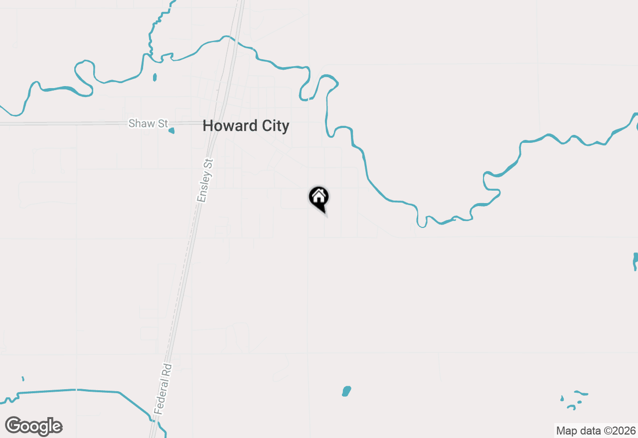 Map of 644 Willow Street, Howard City, MI 49329