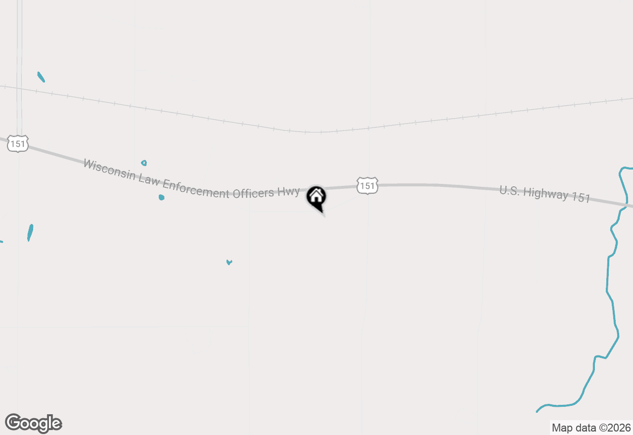 Map of 9817 Old 151 Rd, Manitowoc, WI 54220