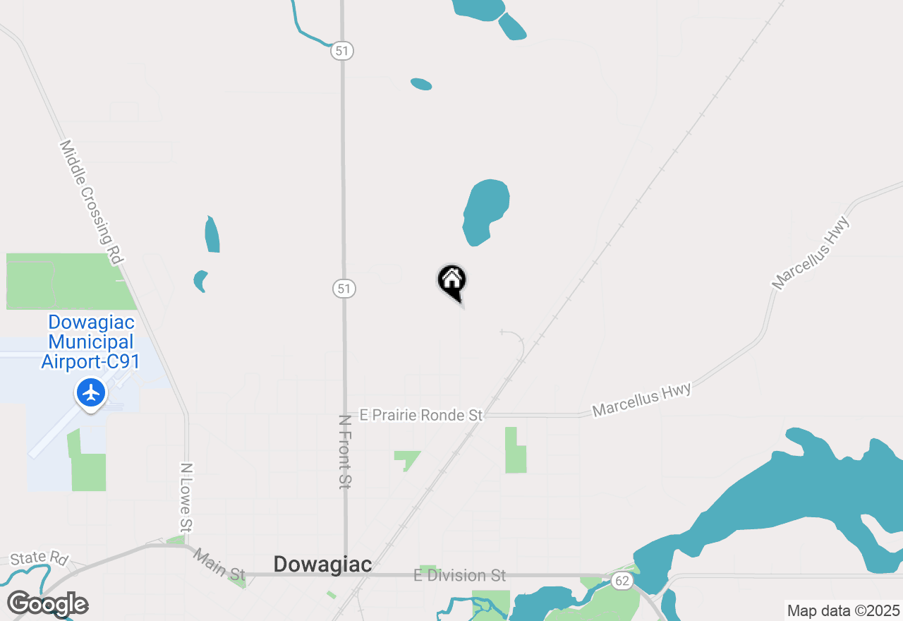 Map of 409 Louise Avenue, Dowagiac, MI 49047