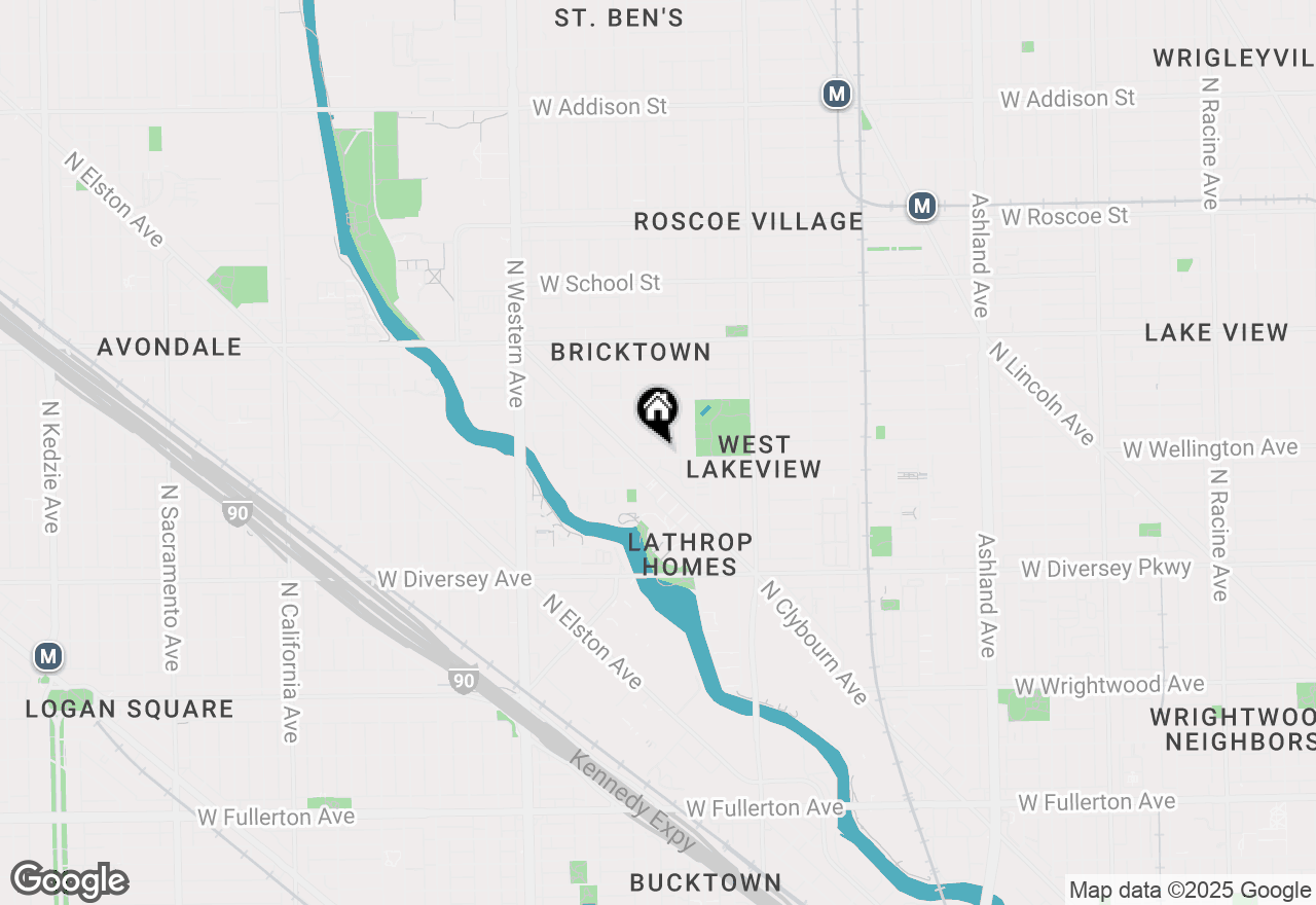 Map of 2138 W Wellington Avenue #1, Chicago, IL 60618