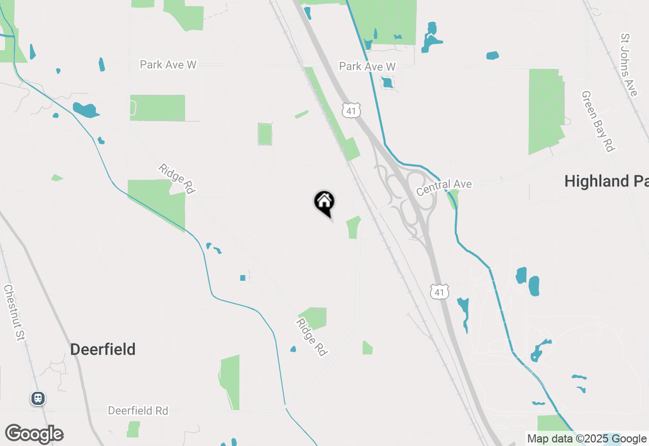 Map of 1460 Ferndale Avenue, Highland Park, IL 60035