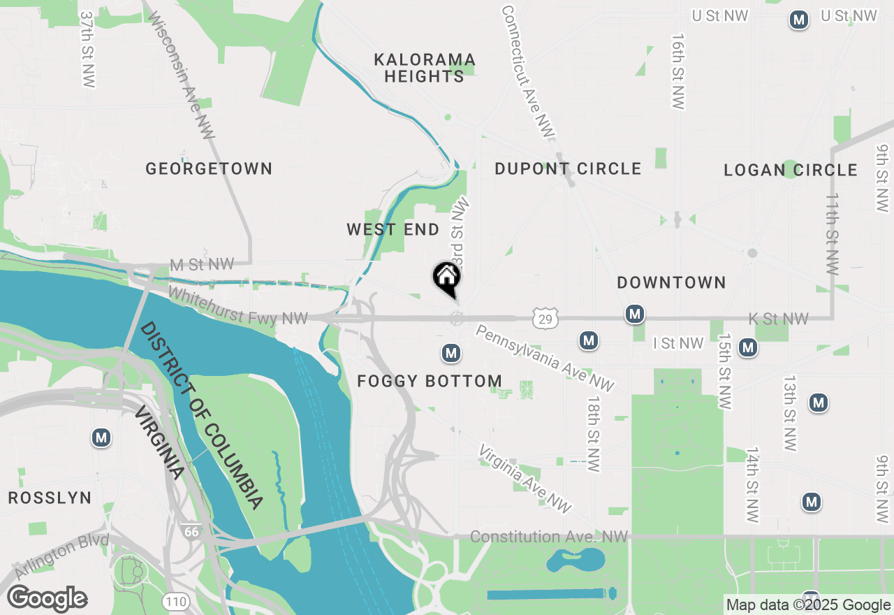 Map of 3 Washington Circle Nw #904, Washington, DC 20037