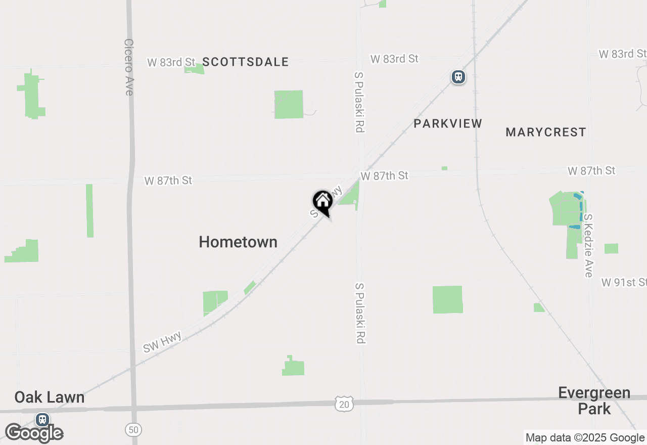 Map of 8882 S Main Street, Hometown, IL 60456