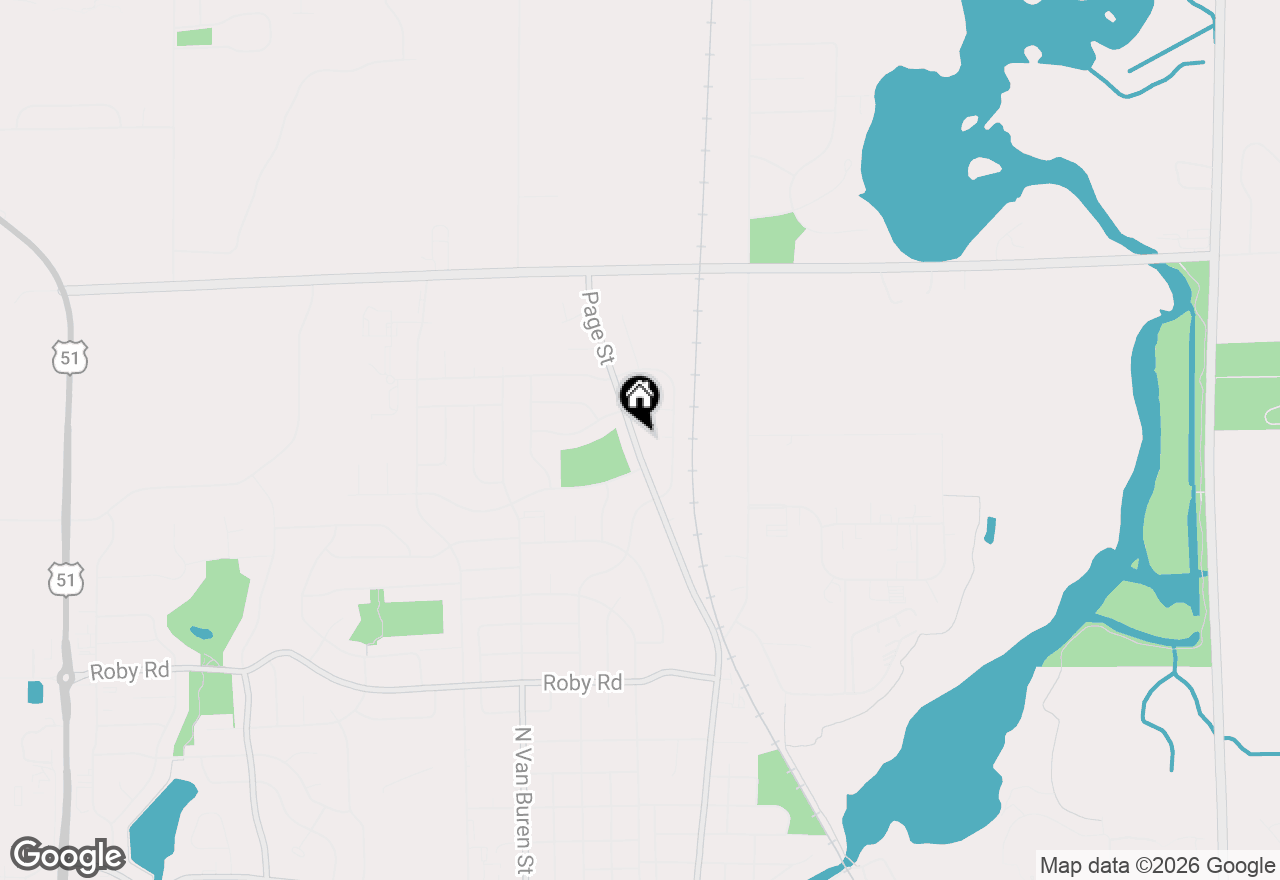 Map of 1625 N Page Street, Stoughton, WI 53589