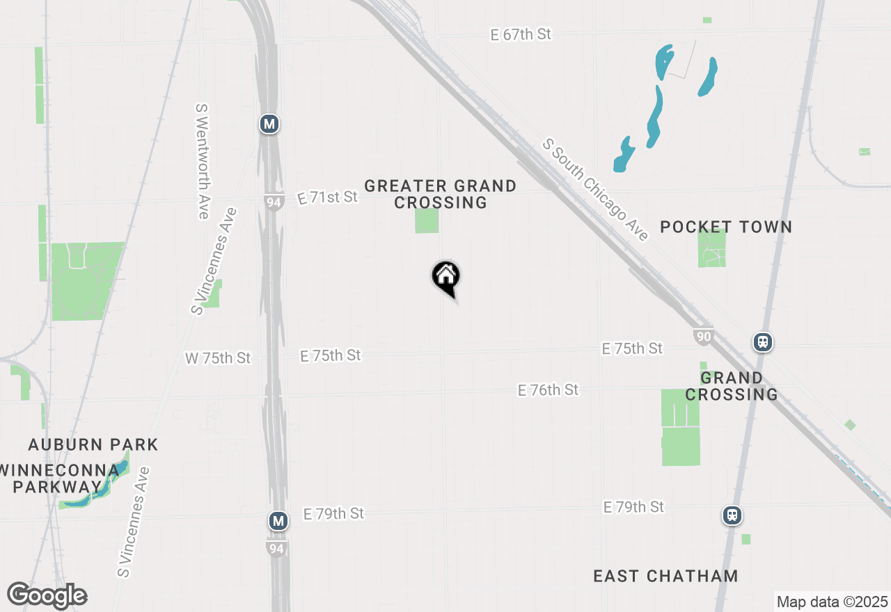 Map of 7353 S Martin Luther King Drive, Chicago, IL 60619