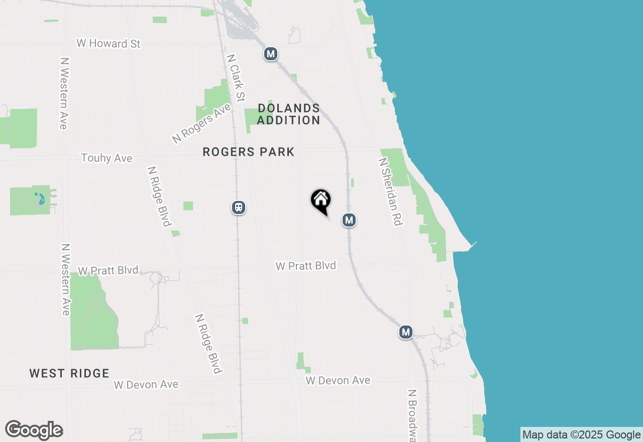 Map of 6954 N Greenview Avenue #205, Chicago, IL 60626