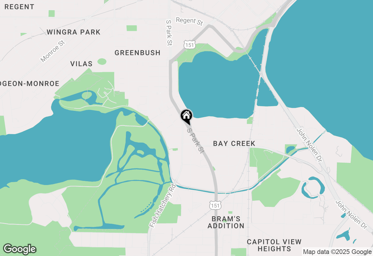 Map of 1008 S Park Street, Dane, WI 53715