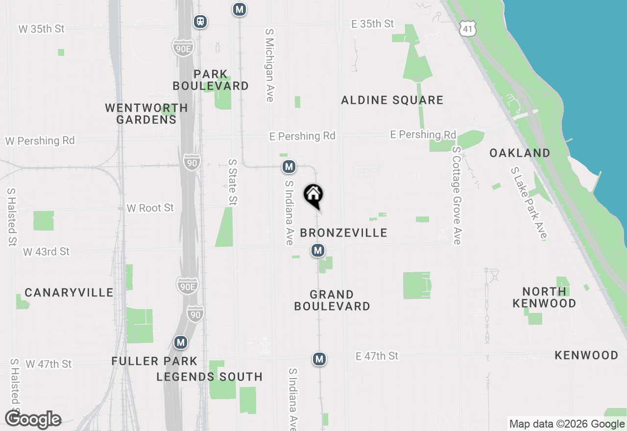 Map of 4155 S Prairie Avenue, Chicago, IL 60653