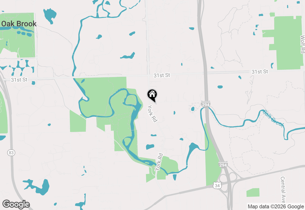 Map of (Address confidential), Oak Brook, Illinois 60523