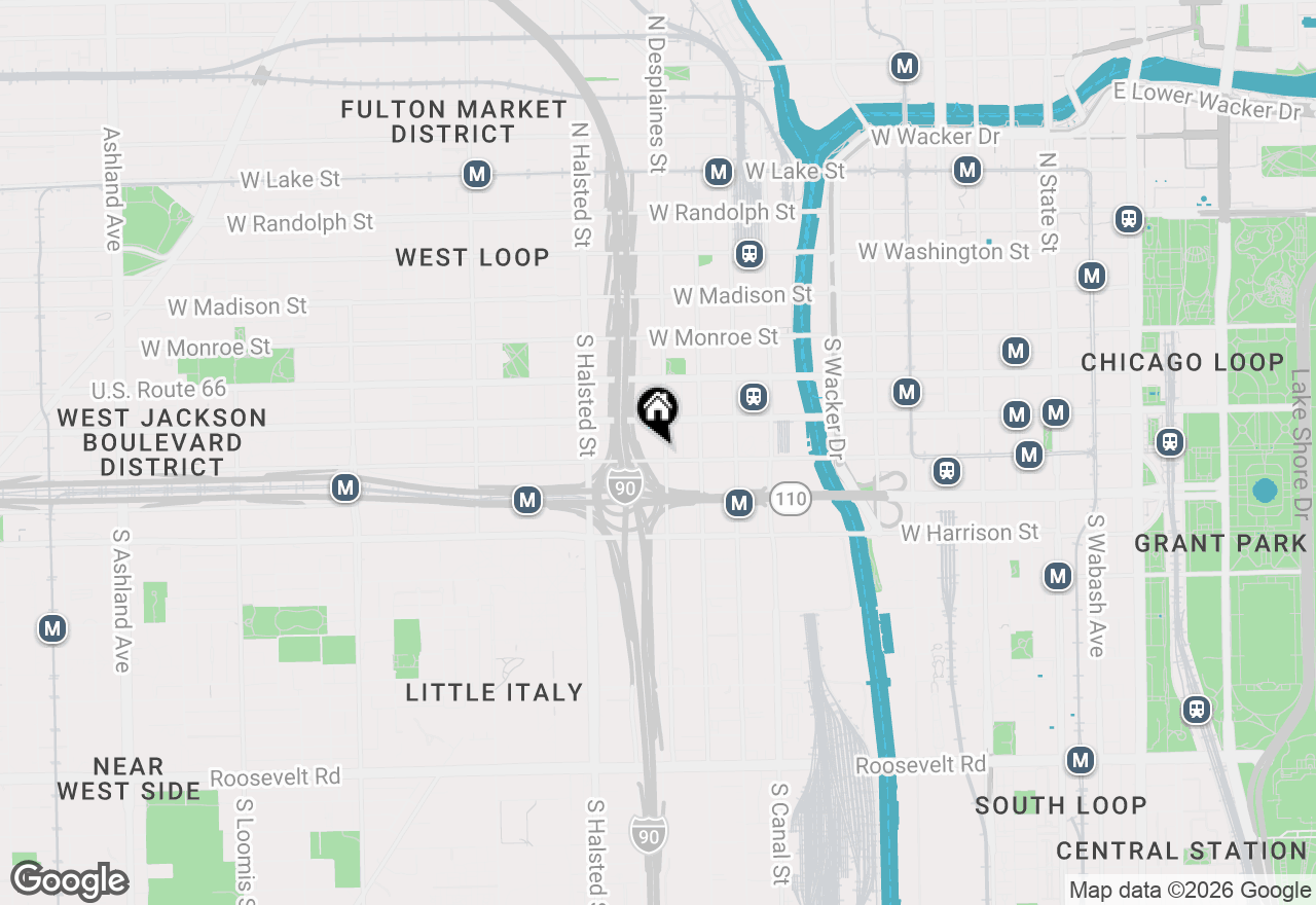 Map of 700 W Van Buren Street #1409, Chicago, IL 60607