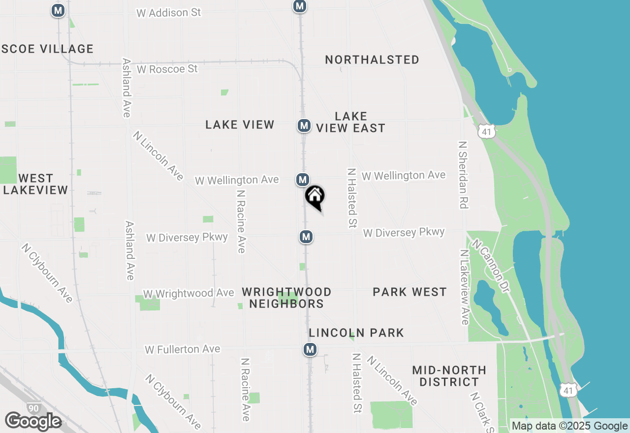 Map of 920 W Wolfram Street #3, Chicago, IL 60657