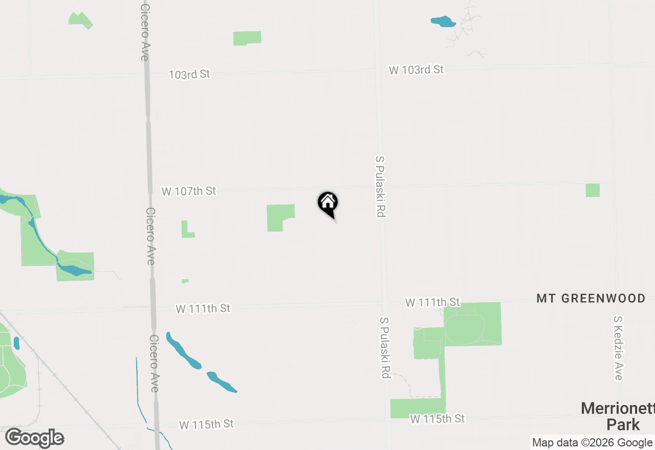 Map of 10812 S Keeler Avenue, Oak Lawn, IL 60453