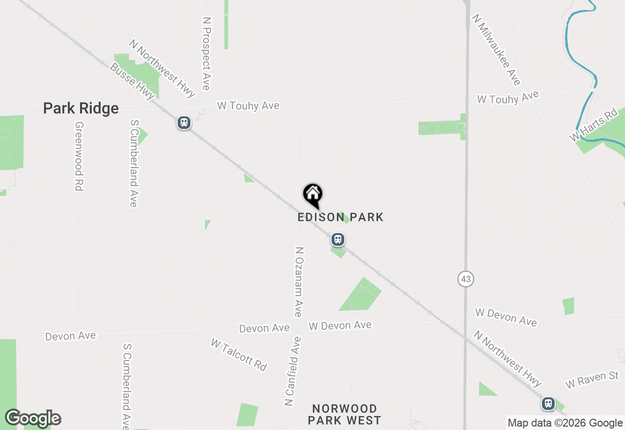 Map of 6817 N Olmsted Avenue #201, Chicago, IL 60631
