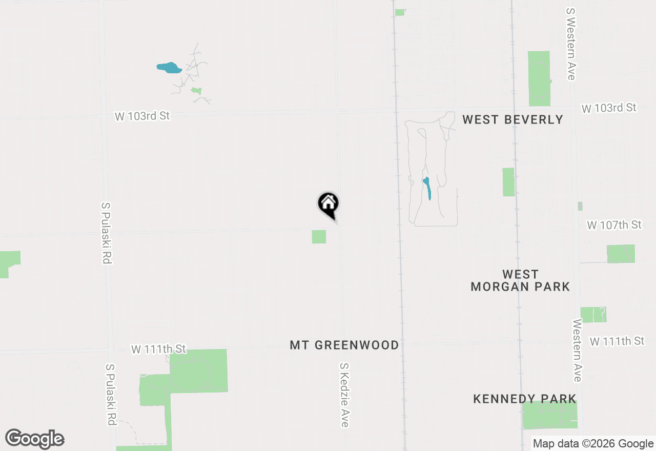 Map of 10649 S Sawyer Avenue, Chicago, IL 60655