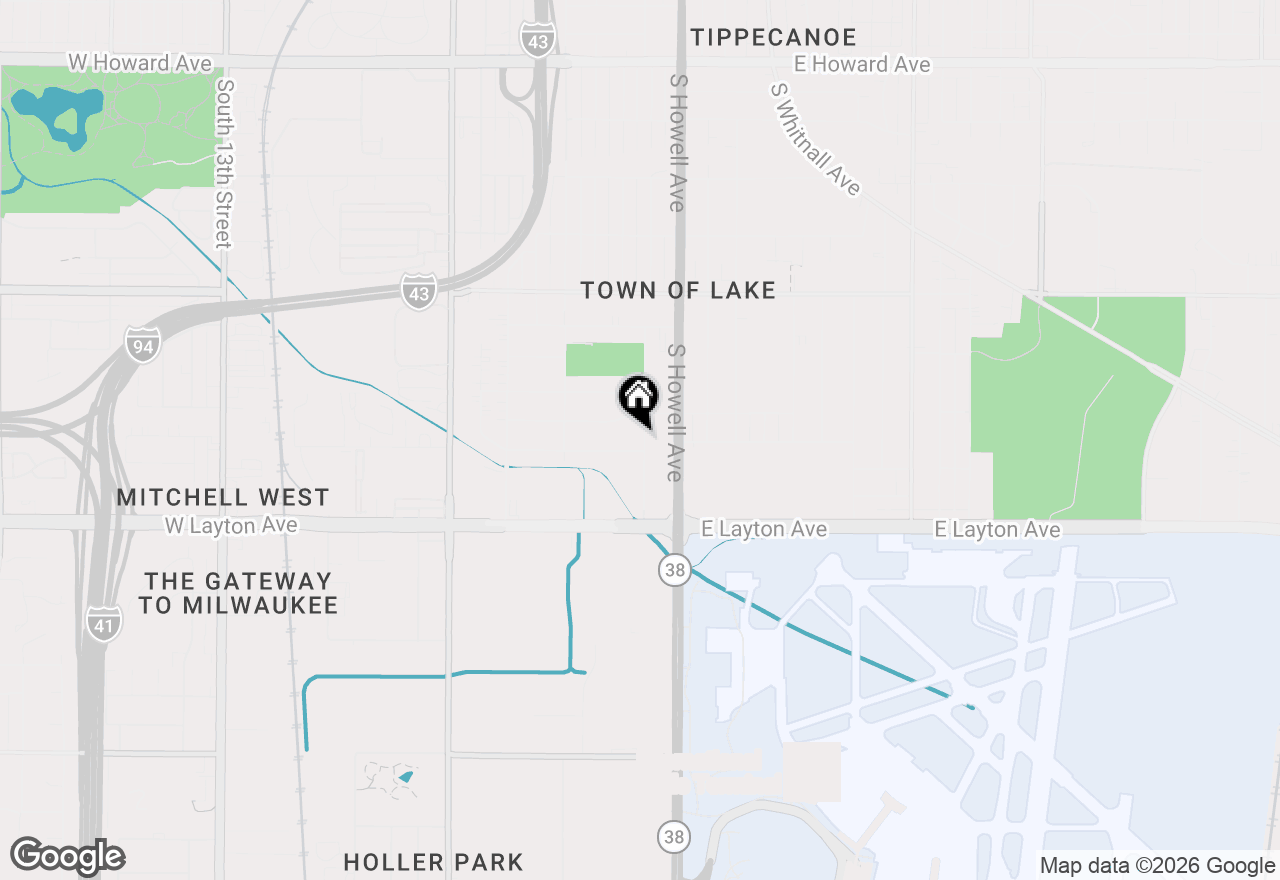 Map of 136 W Armour Ave #138, Milwaukee, WI 53207