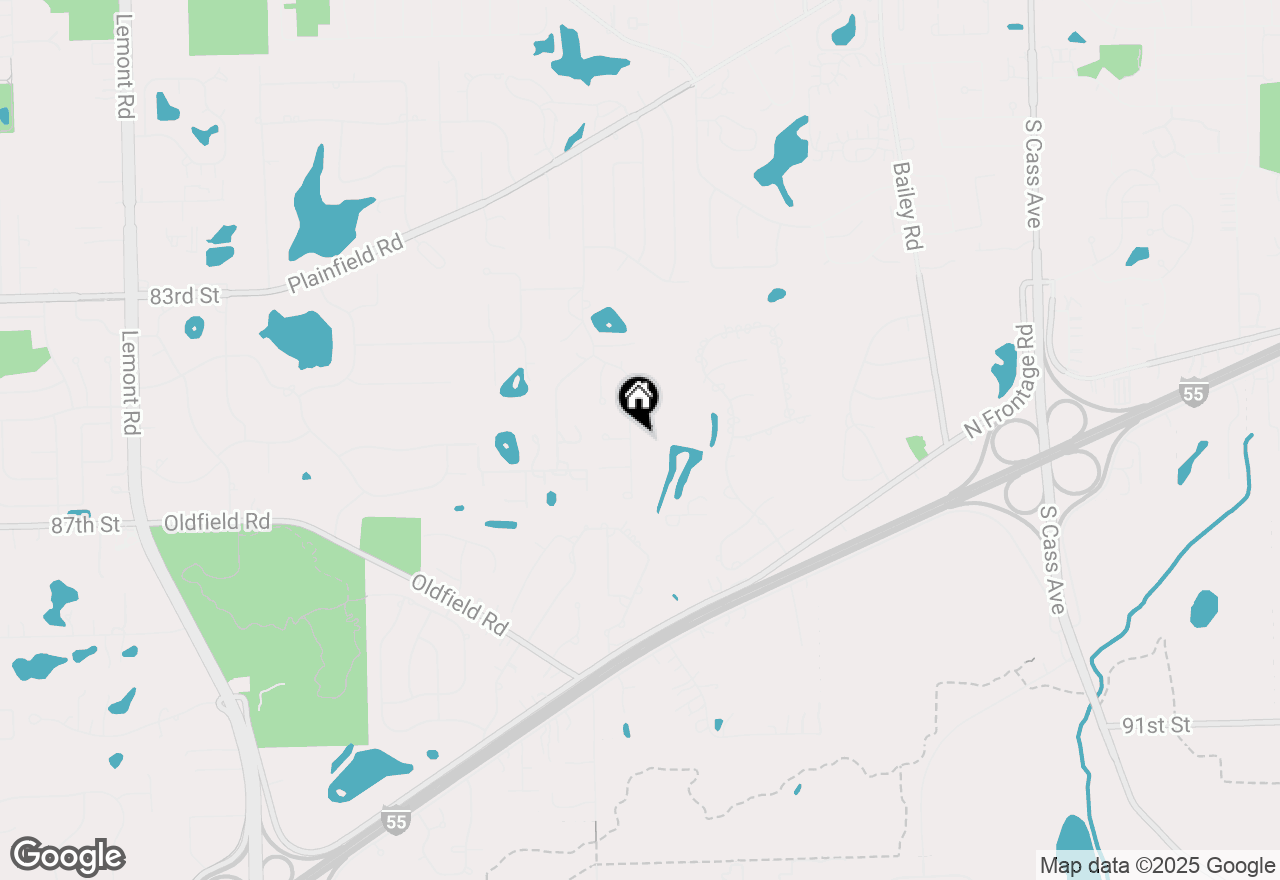 Map of 8517 Creekside Lane, Darien, IL 60561