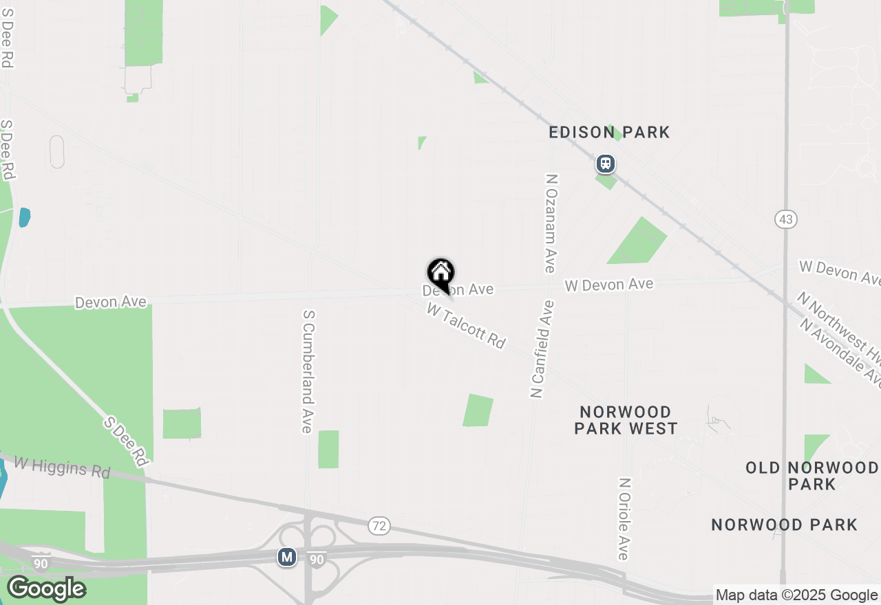 Map of 1212 Vine Avenue #3A, Park Ridge, IL 60068