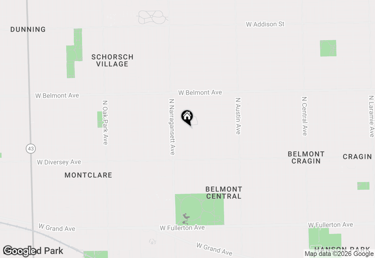 Map of 2952 N Mobile Avenue, Chicago, IL 60634