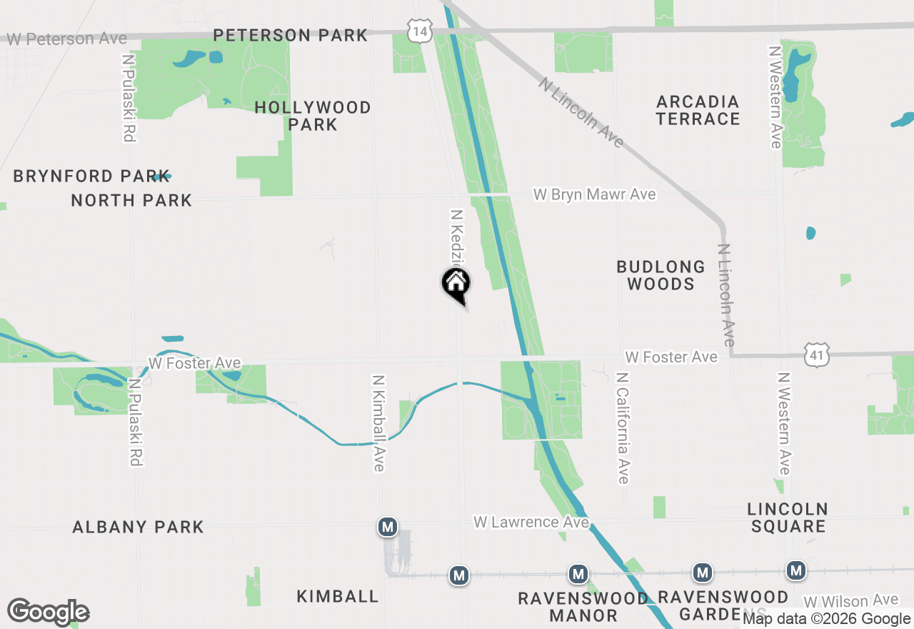 Map of 5302 N Kedzie Avenue #1, Chicago, IL 60625