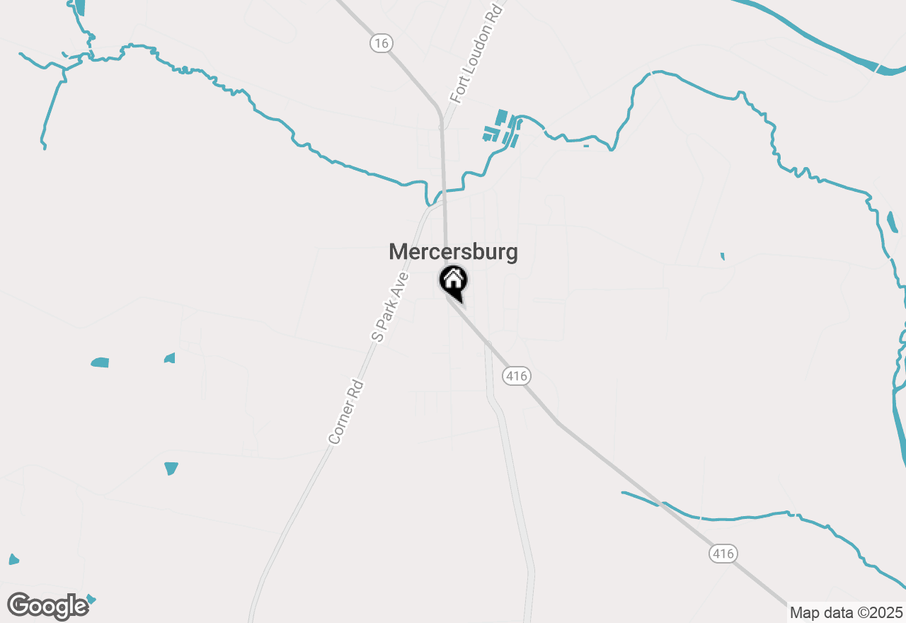 Map of 11 Linden Avenue, Mercersburg, PA 17236