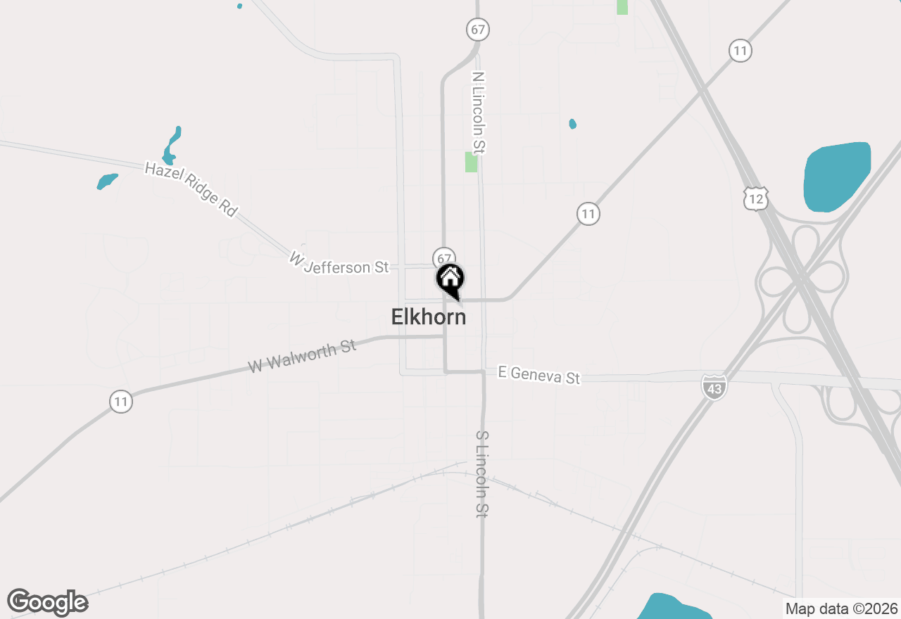 Map of 39 N Wisconsin St, Elkhorn, WI 53121