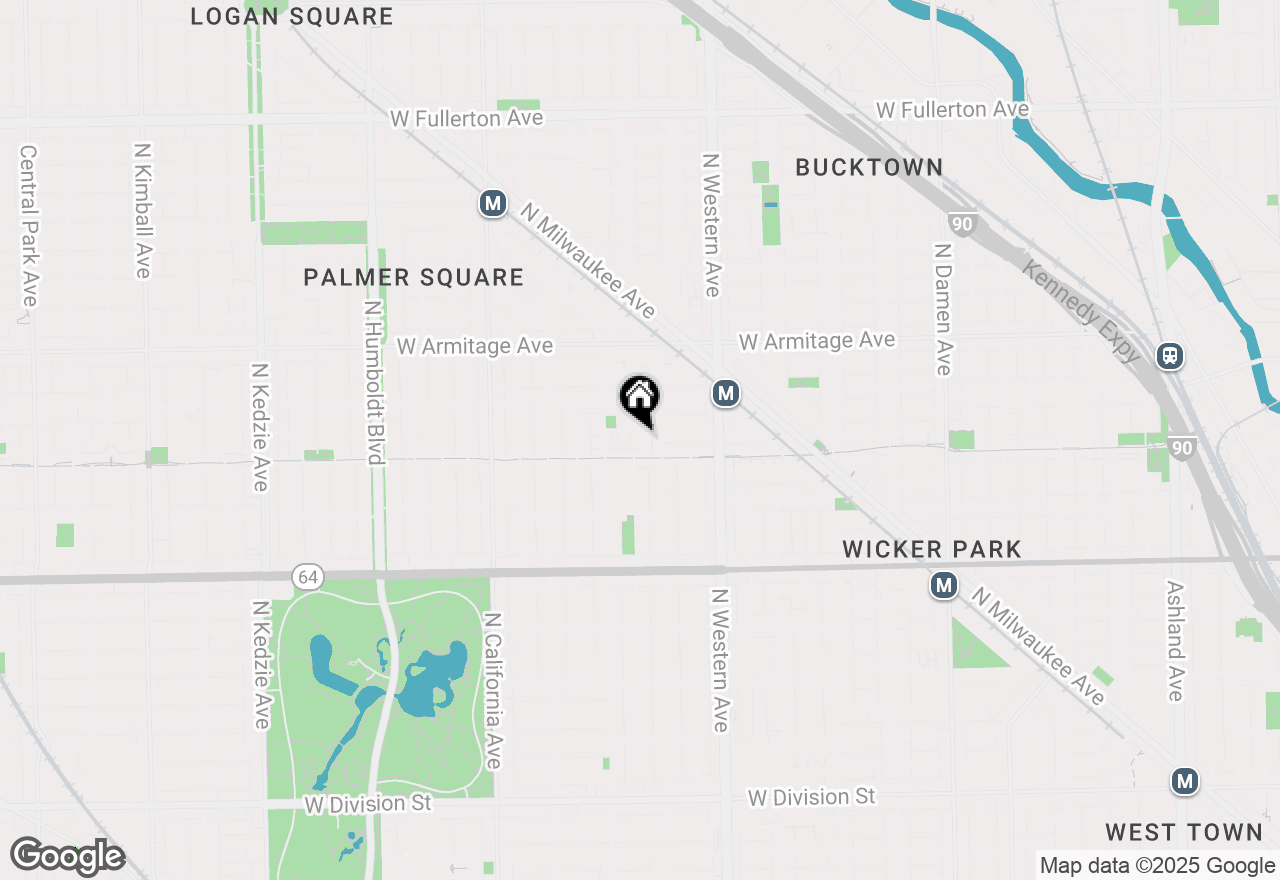 Map of 2511 W Moffat Street #501, Chicago, IL 60647