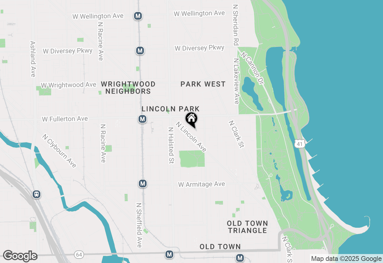 Map of 648 W Belden Avenue #A, Chicago, IL 60614