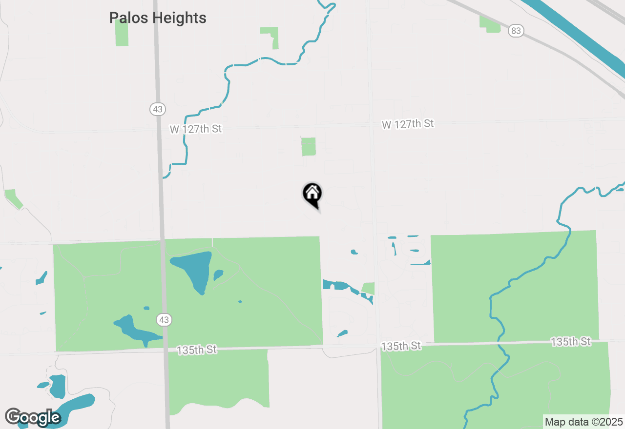Map of 13001 S Westgate Drive, Palos Heights, IL 60463