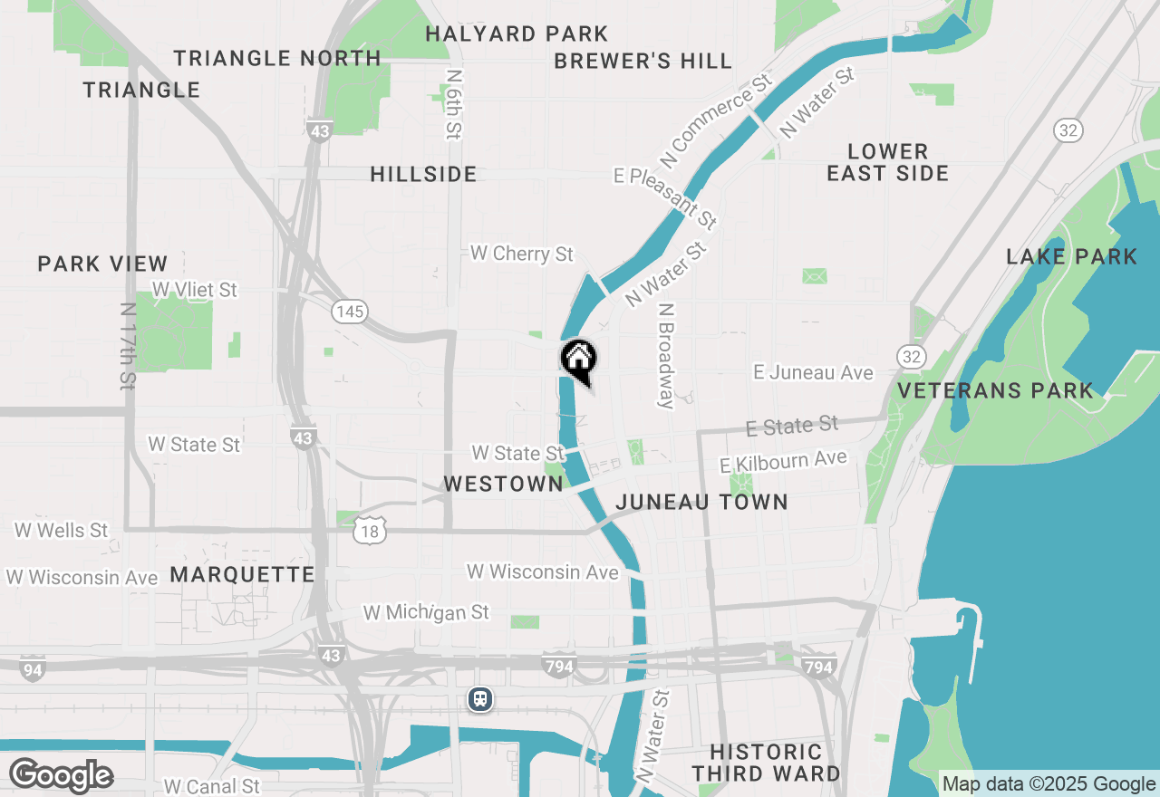 Map of 1111 N Edison St, Milwaukee, WI 53202