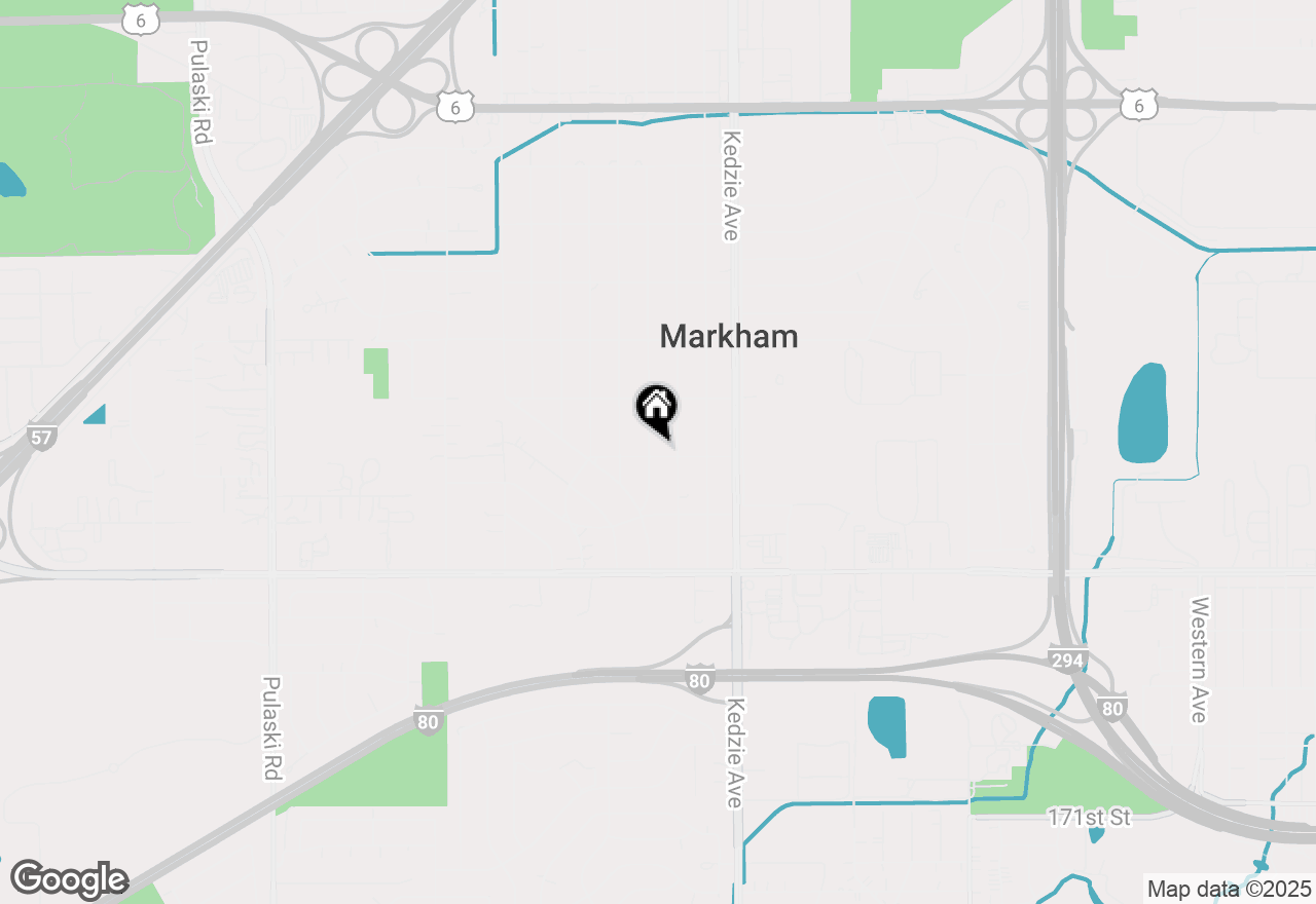 Map of 16445 Turner Avenue, Markham, IL 60428
