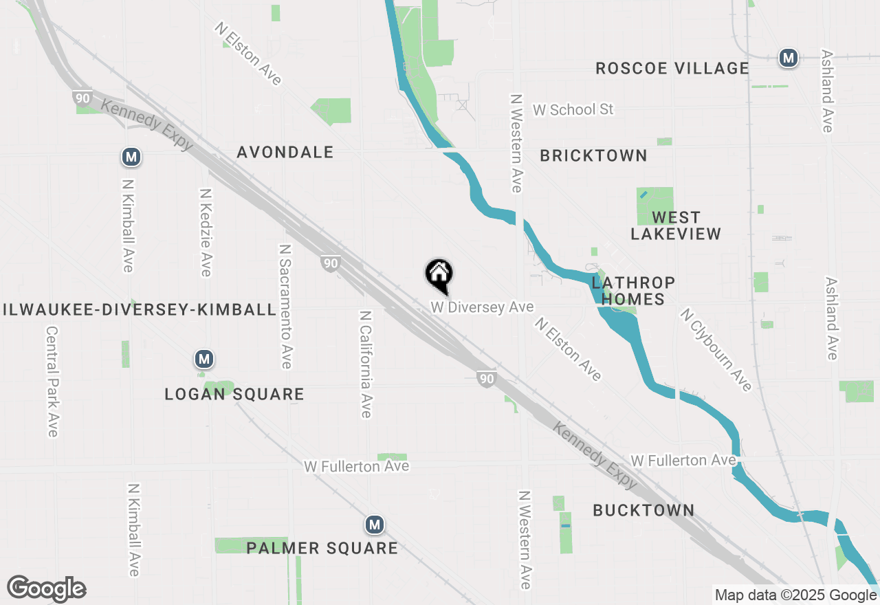Map of 2602 W Diversey Avenue #302, Chicago, IL 60647