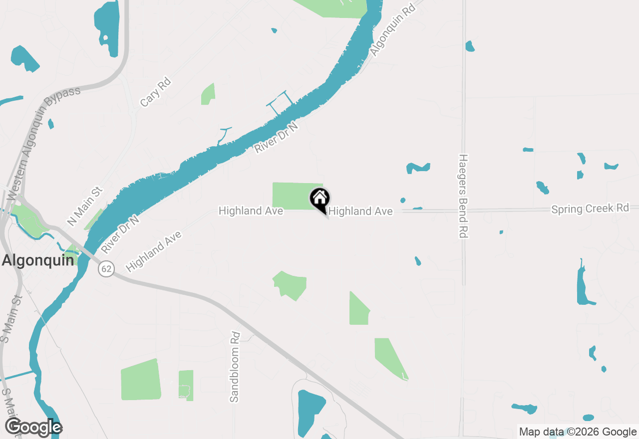 Map of 1625 Powder Horn Drive, Algonquin, IL 60102