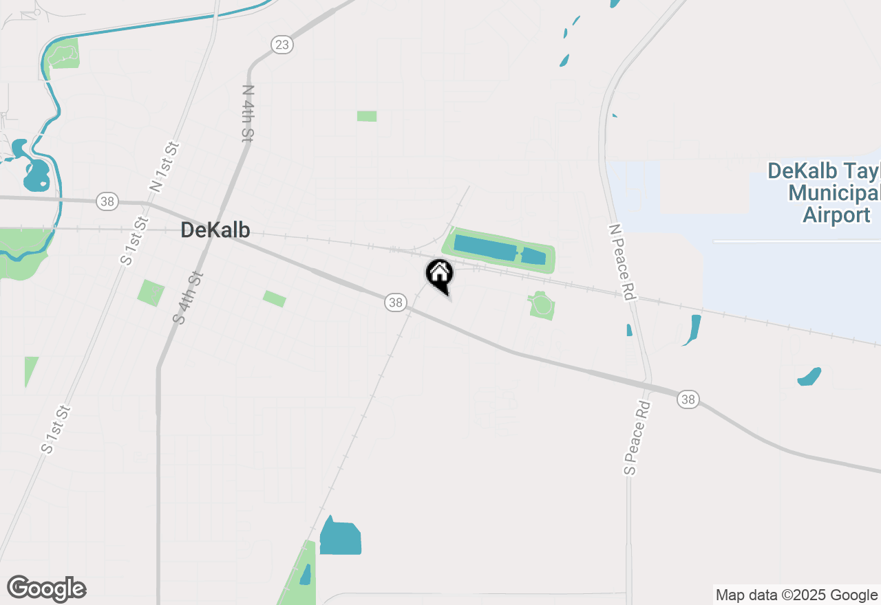 Map of 132 Dodge Avenue, Dekalb, IL 60115