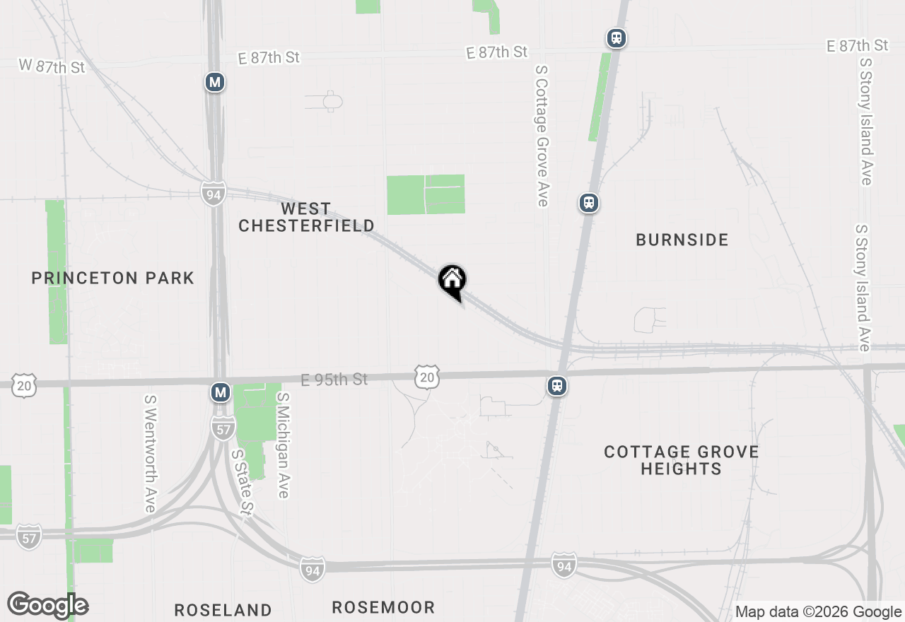 Map of 9323 S Rhodes Avenue, Chicago, IL 60619