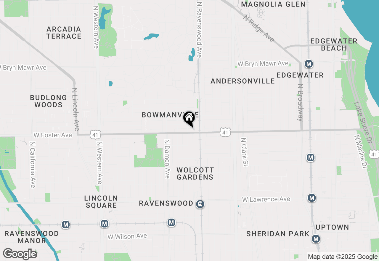Map of 1834 W Foster Avenue #3E, Chicago, IL 60640
