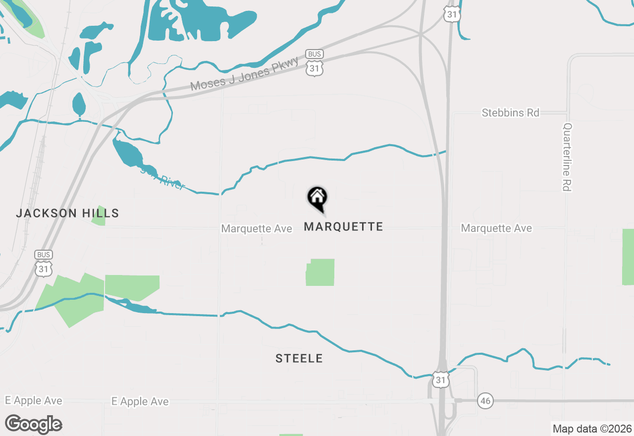 Map of 369 Dratz Street, Muskegon, MI 49442