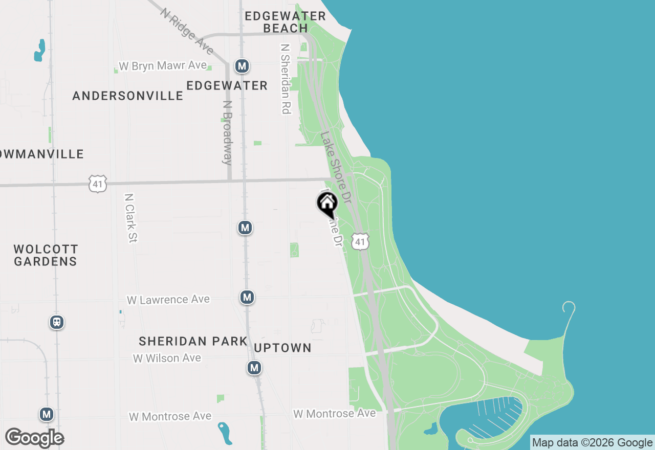 Map of 5000 N Marine Drive #12E, Chicago, IL 60640