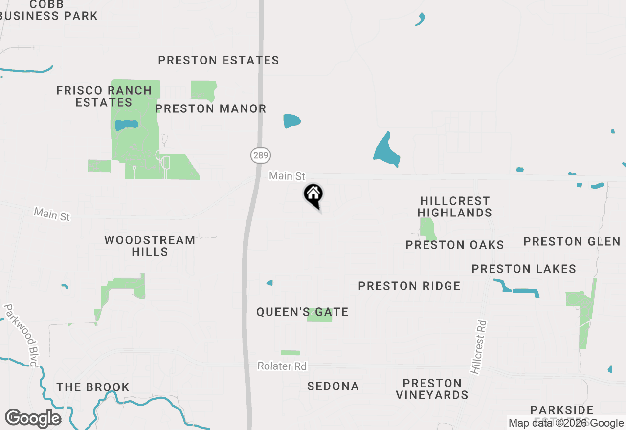 Map of 9535 Hedge Street, Frisco, TX 75035