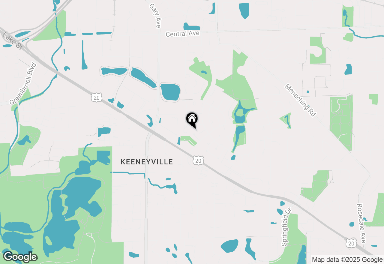 Map of 565 Kensington Court, Roselle, IL 60172