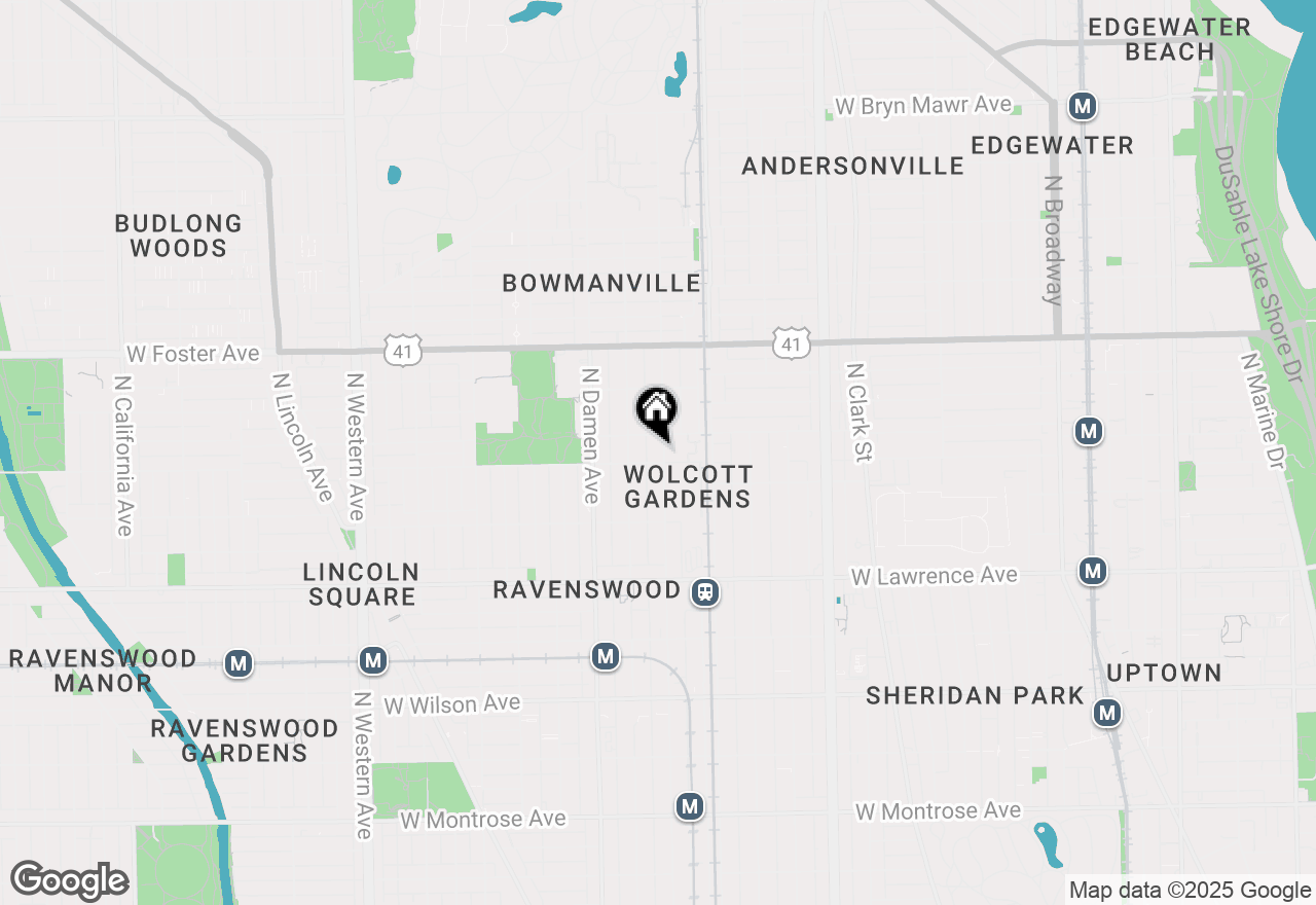 Map of 5006 N Wolcott Avenue #G, Chicago, IL 60640