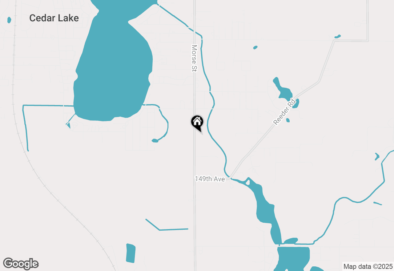 Map of 14627 Morse Street, Cedar Lake, IN 46303