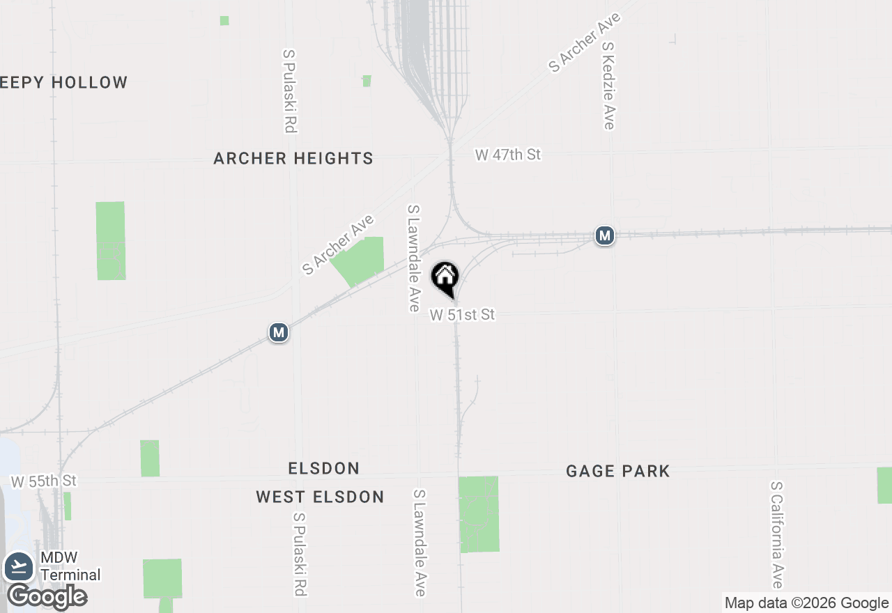 Map of 3609 W 50th Place, Chicago, IL 60632