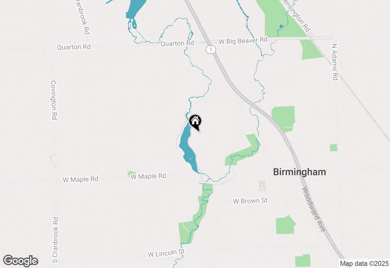 Map of 620 Lakeside Drive, Birmingham, MI 48009