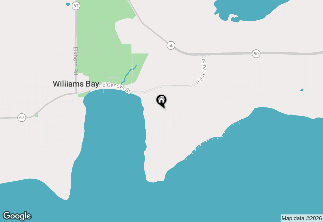 Map of 13 Cedar Point Dr, Williams Bay, WI 53191