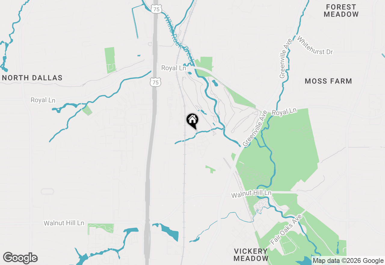 Map of 8120 Bromley Drive, Dallas, TX 75231