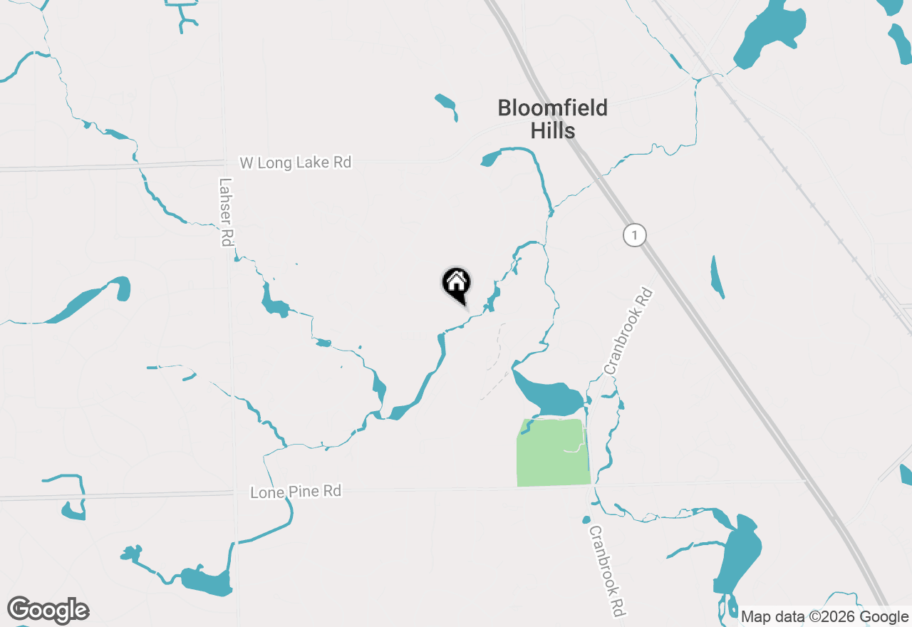 Map of 321 Barden Road, Bloomfield Hills, MI 48304