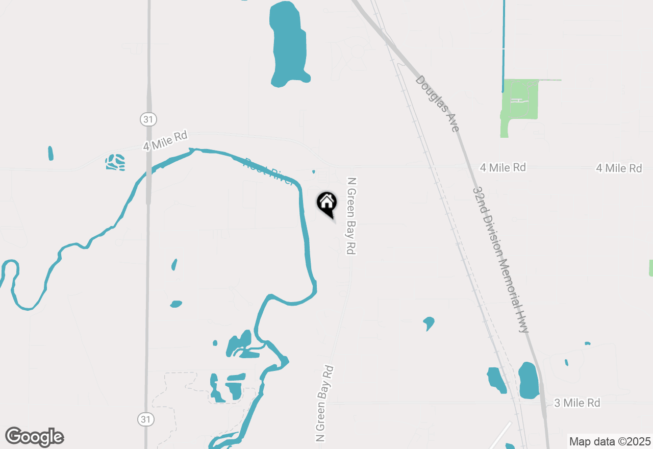 Map of 4736 N Green Bay Rd, Racine, WI 53404