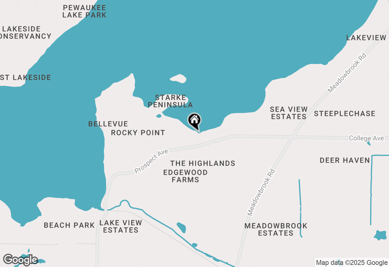 Map of N27W27260 Woodland Dr, Pewaukee, WI 53072